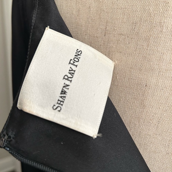 Shawn Ray Fons 100% silk black vintage evening dress - Picture 4 of 8